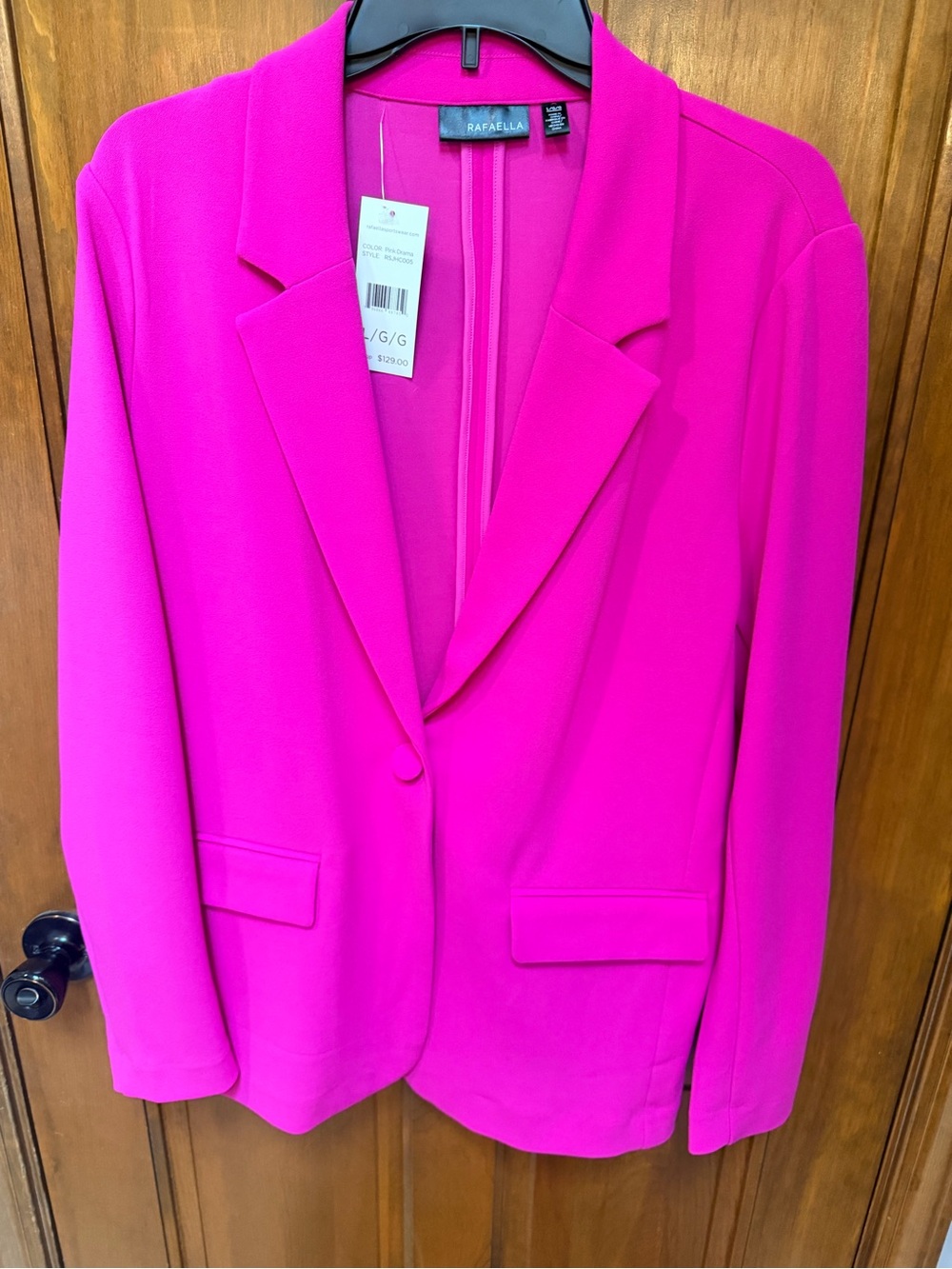 Rafaella Women's Hot Pink Blazer Jacket